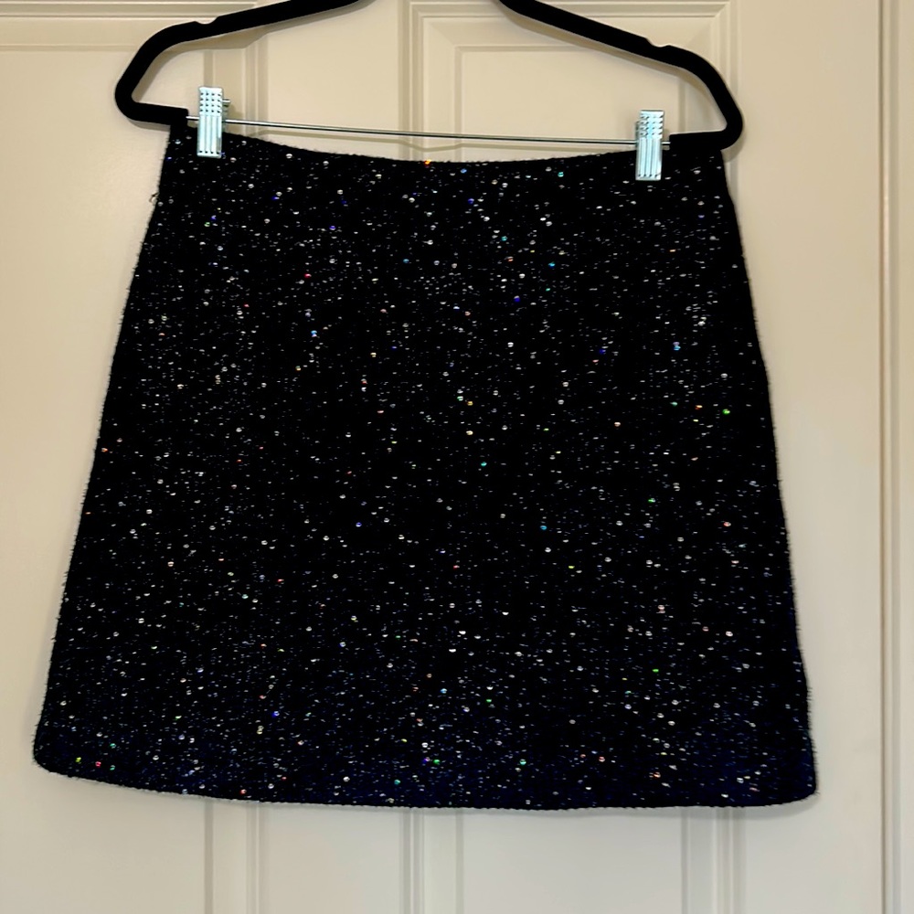 Sparkly mini skirt from Loft